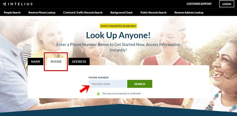 find person name by mobile number: Intelius