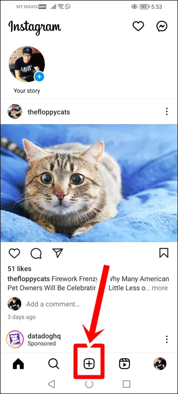 Instagram: The [+] Symbol