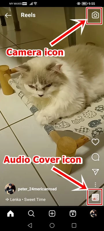 What are The Meanings of Symbols and Icons on Instagram Reels: The Camera and Audio Cover Icons