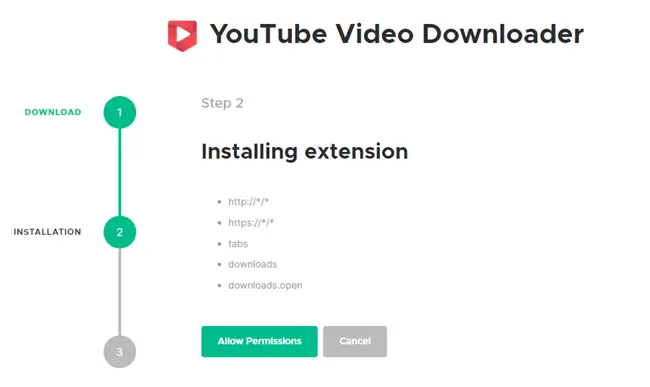installing the youtube video downloader addon