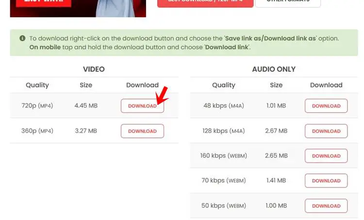 Download YouTube videos without any software with YouTubeMP4
