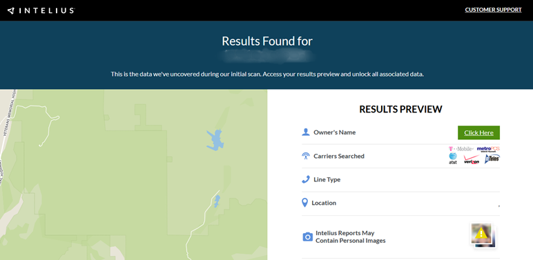 Intelius (Results Found)