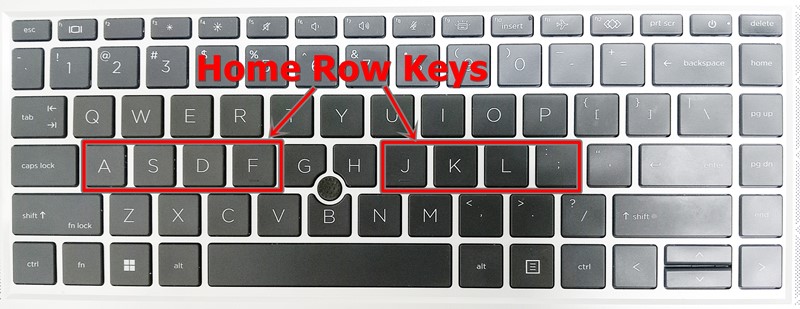 keyboard finger position