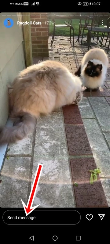 What are The Meanings of Symbols and Icons on Instagram Story: send message in IG story