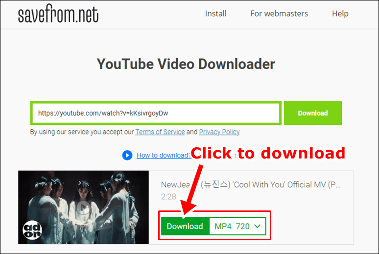 adding ss and download from SaveFrom.net