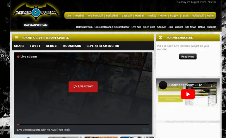 Vipbox alternatives: Batmanstream