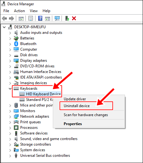 disable laptop keyboard temporarily