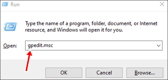enter gpedit.msc in the Run Dialog Box