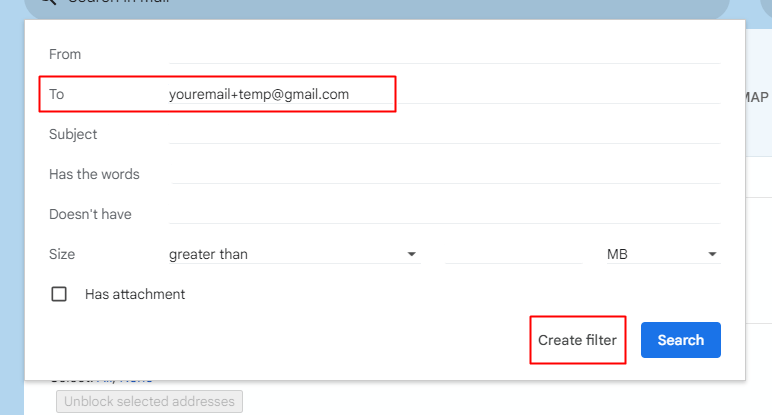 enter your alias email address