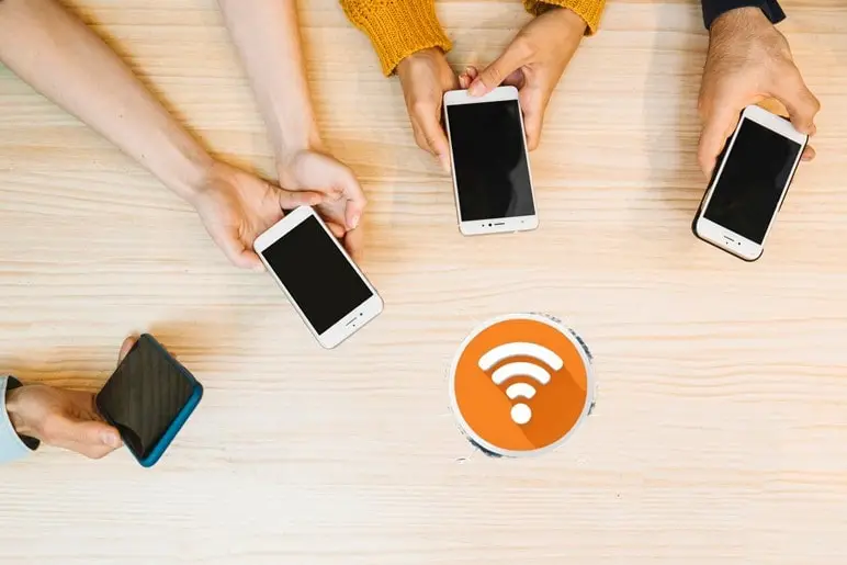 phones trying to connect to internet