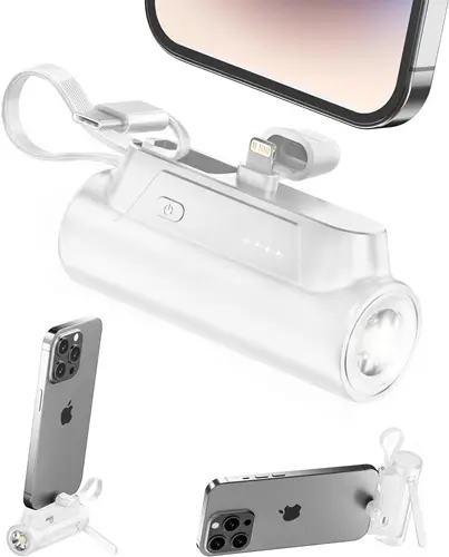 Best Tech Gadget Gifts for Men That They Can Use Every Day: Abnoys Portable Charger Power Bank (White)