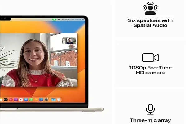 Best Laptops for Remote Working: Apple 2023 MacBook Air M2 Chip (featuress)