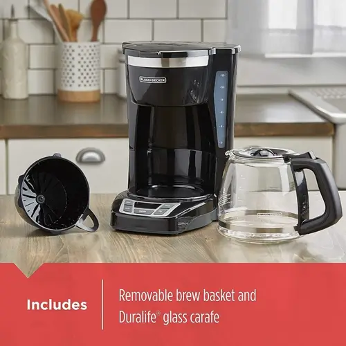 BLACK+DECKER CM1160B 12-Cup Programmable Coffee Maker