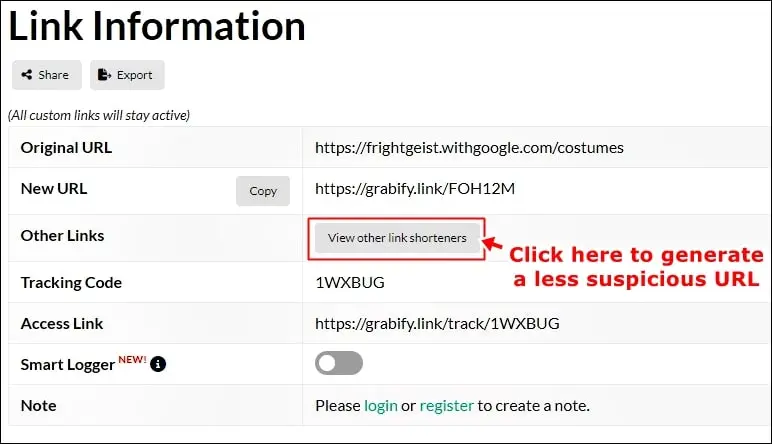 trace a textnow number: use grabify