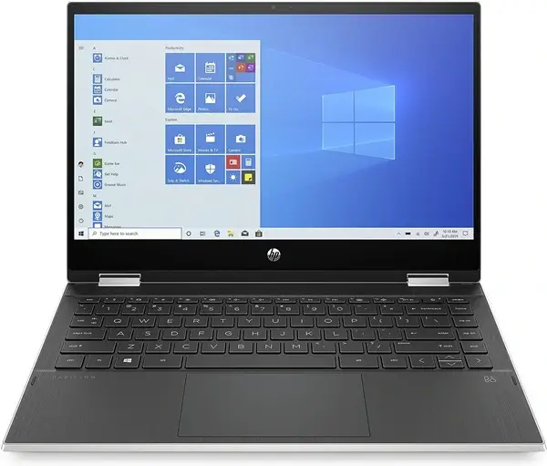Best Budget Laptops for College Students: HP Pavilion x360 Convertible 14-inch Laptop (Front View)