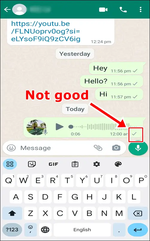 How to Know if You are Blocked by Someone on WhatsApp: Try with sending a voice message. If you are still getting the single gray tick, it
