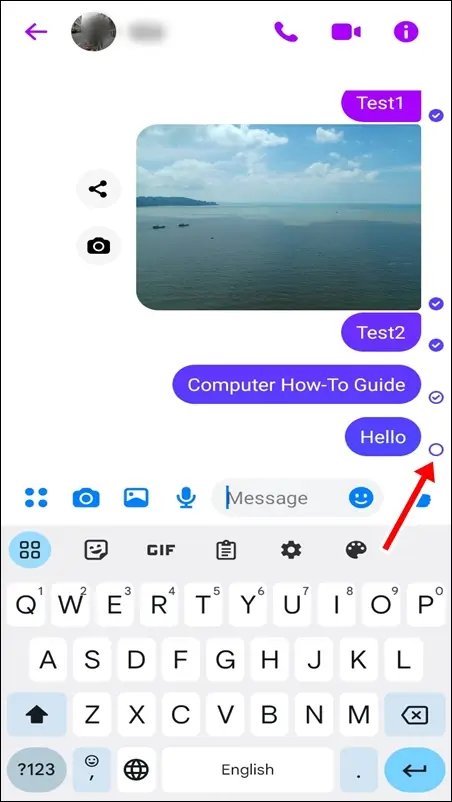 Unfilled Blue Circle Icon