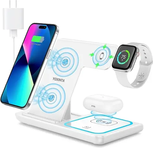 YOXINTA 3 in 1 Wireless Charging Station