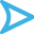 snapchat blue blanked arrow