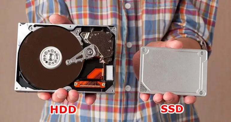 7 Fundamental Parts of a Computer Explained: hard disk drive and solid state drive