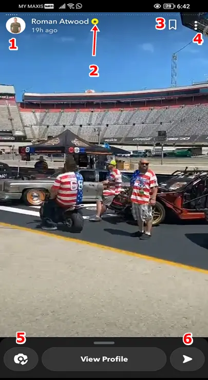 Meanings of Snapchat Symbols and Icons on the Stories Screen.