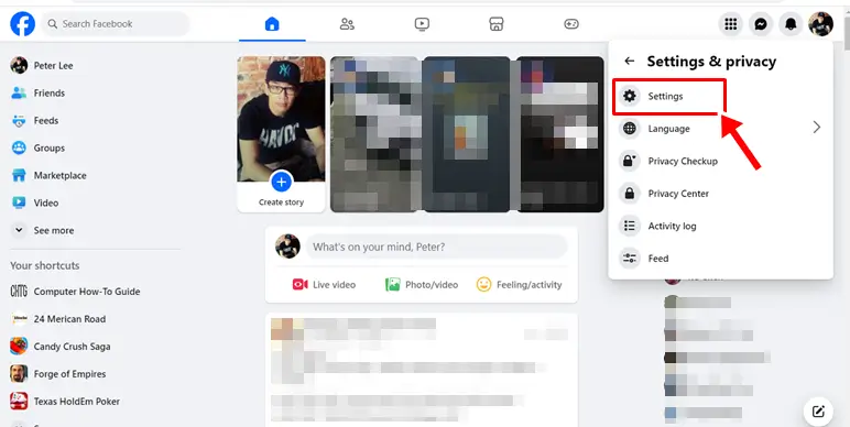 Next, tap on Settings