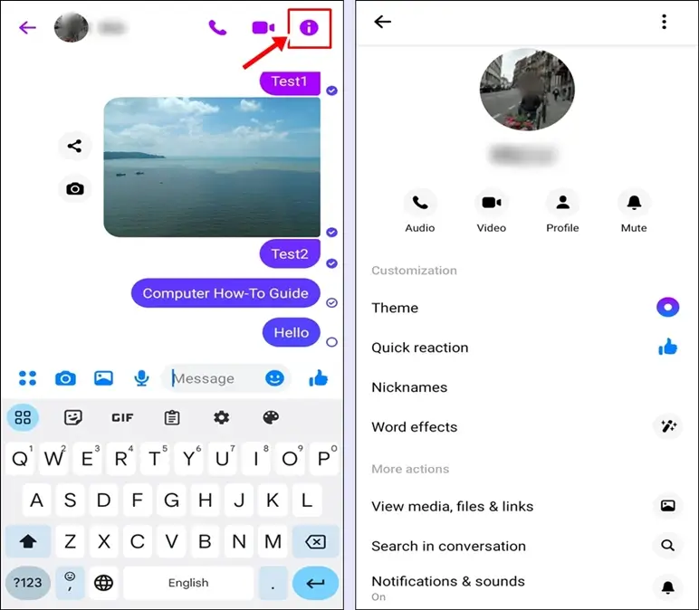 Filled Blue Circle with a White 