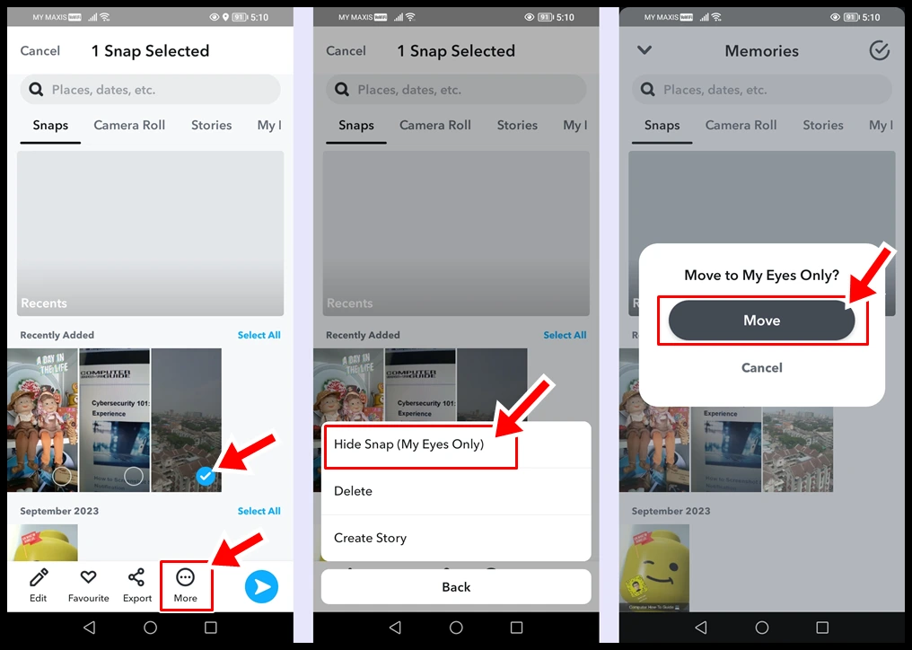 How to Move Snaps in 
