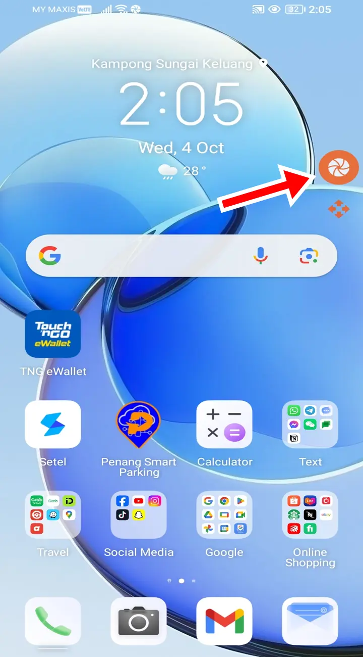 Private Screenshots Icon on Your Phone Screen Ready for Actions