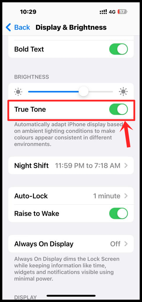 How to Adjust iPhone Screen Settings to Ease Your Eyes: Turn on 