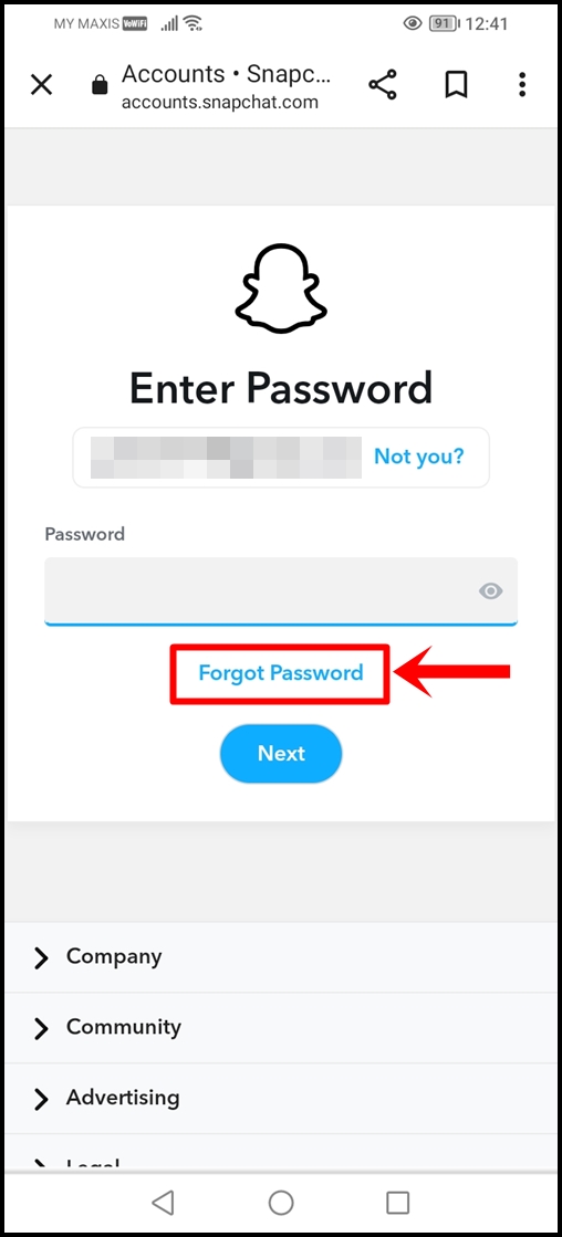This image shows the Snapchat 