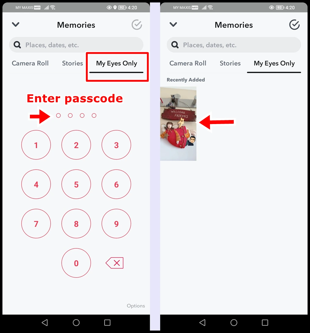 How to Hide Snaps in 