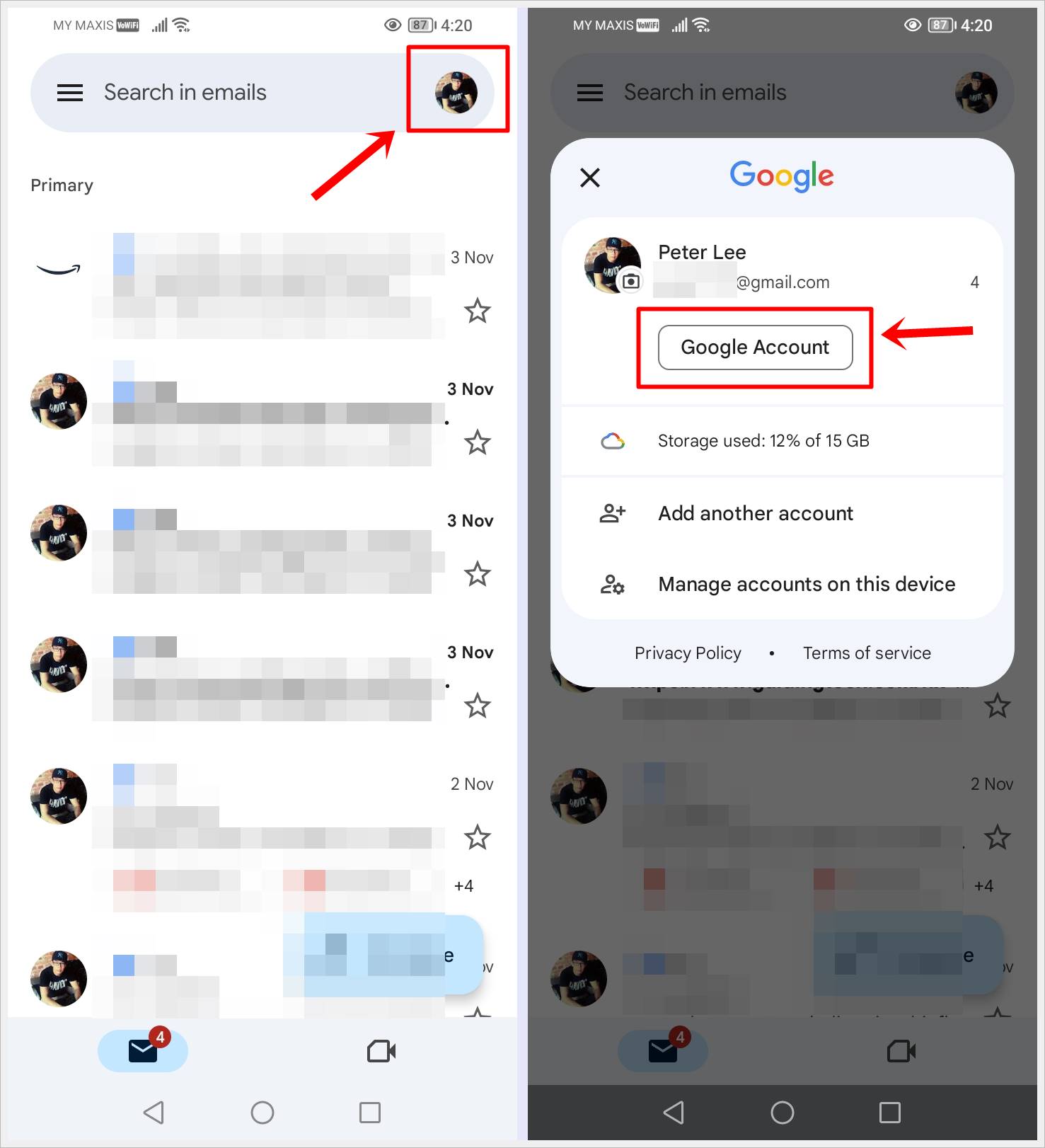 This image shows how to navigate to 