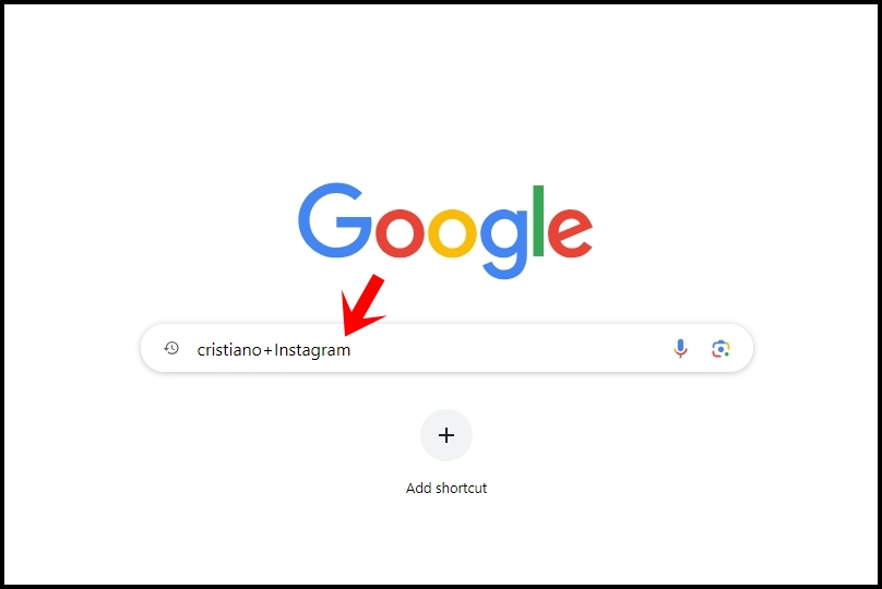 This image shows the Google Search bar.