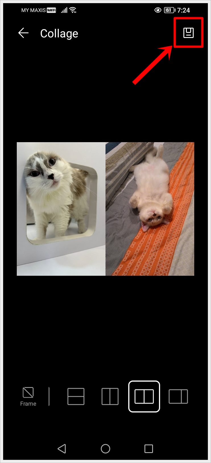 This photo shows a screenshot of the 