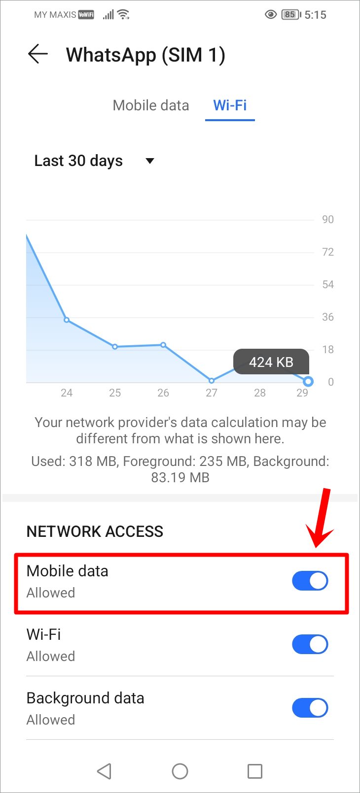 Fix WhatsApp Not Receiving Messages: This is a screenshot of the 