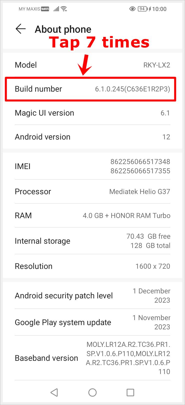 How to Make Your Phone Screen Display in Black and White: This image shows a screenshot of the 