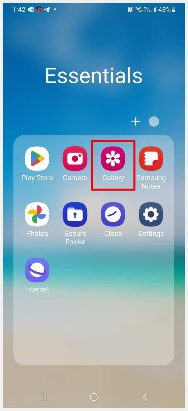 This image shows a screenshot of a Samsung Galaxy phone with the 
