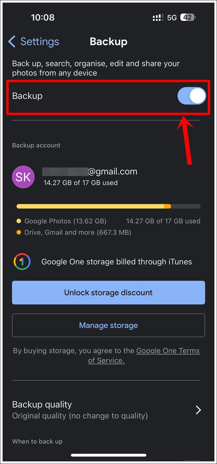 This image shows a screenshot of the Google Photos 
