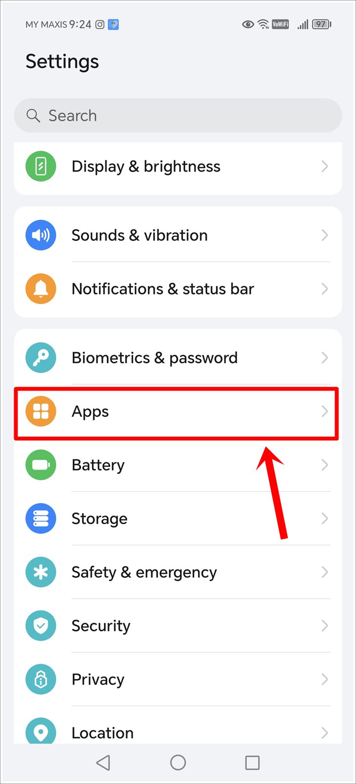 This is a screenshot of an Android phone