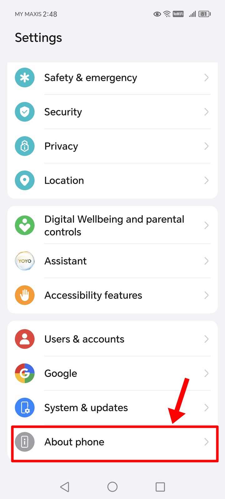 Honor-Settings-About Phone