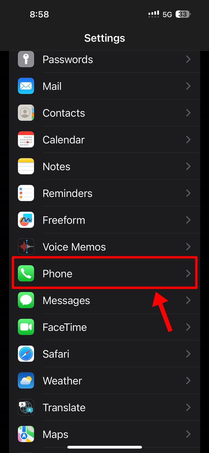 iPhone-Settings-Phone