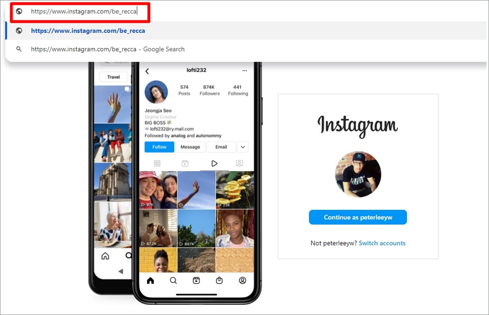 Check with a Browser Without Logging into Your Account- 1