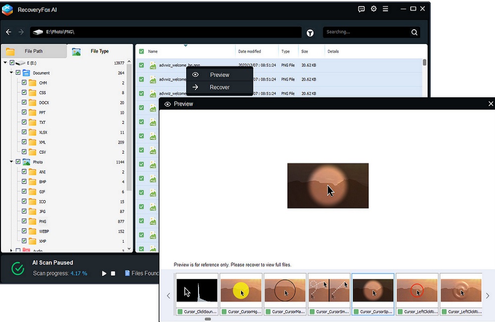 recover files with RecoveryFox AI