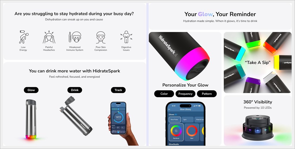 Hydrate With Smart Water Bottles - HidrateSpark