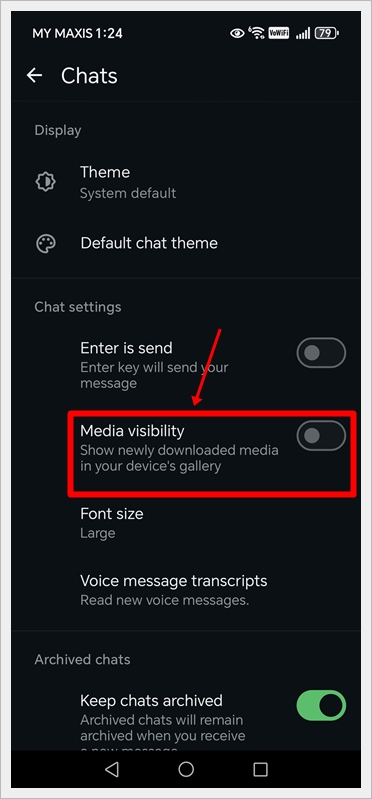 Android - Stop WhatsApp Photos and Videos from Saving to Photos (3)