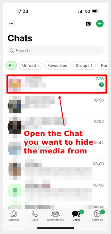 iPhone - Hide Media from Specific Chats (1)