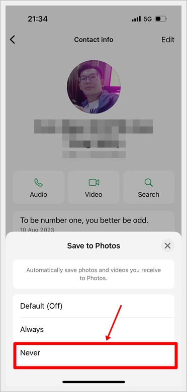 iPhone - Hide Media from Specific Chats (4)