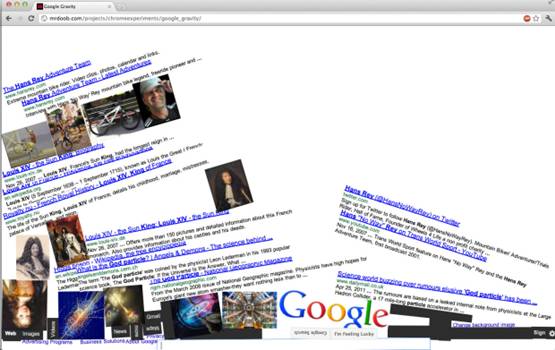 no gravity google trick