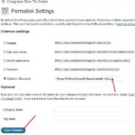 changing permalinks structure